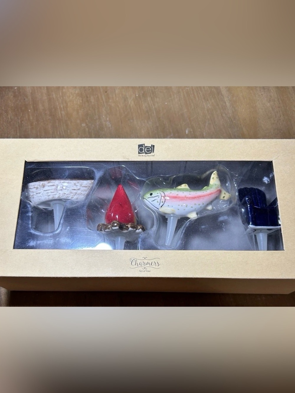 Dennis East DEI International Ceramic Tray Charmers Fishing Theme
